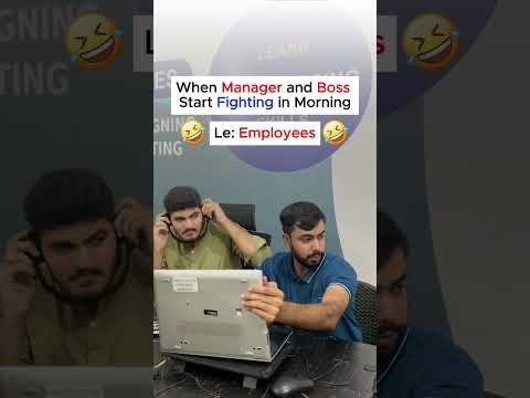 When your boss and manager turn the office into a boxing ring 🥊😂 #CorporateLifeProblems"