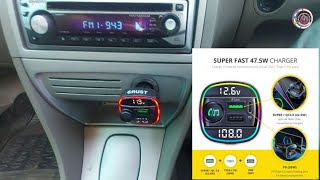 Crust CS45 47.5w fast Bluetooth charger honest review, Affordable Car Bluetooth FM Transmitter 2024