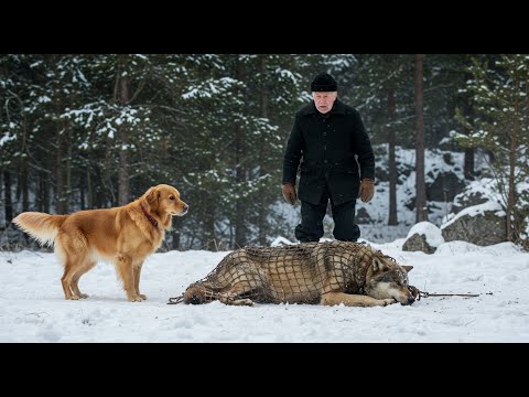 Golden Retriever Saves Wolf with the Help of an Old Guy #animals #dog