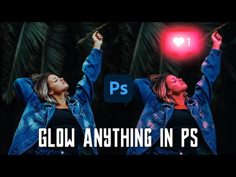 Glow anything in Photoshop CC 2021 #Shorts