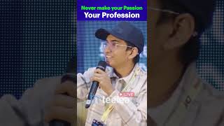 Never make your passion, your profession #inteelea #bitexpo2024 #neelnafis #career #freelancing