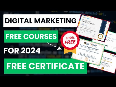 FREE Digital Marketing Courses with FREE Certificate | Learn Digital Marketing for free in 2024