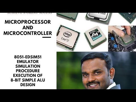 8051 Emulator// SIMPLE 8-BIT ALU OPERATION // 8051 MICROCONTROLLER