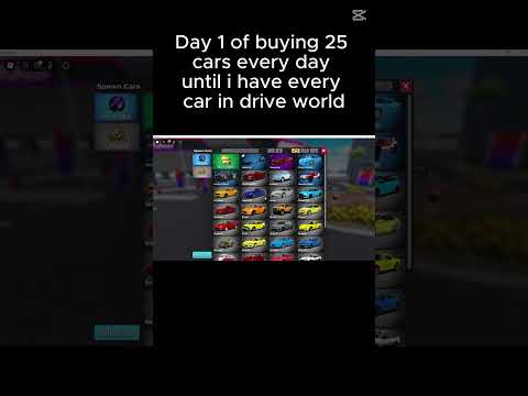 Day 1 buying 25 cars in drive world #car #roblox #driveworld