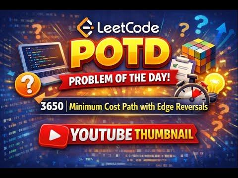 Leetcode - 3650. Minimum Cost Path with Edge Reversals #problemoftheday