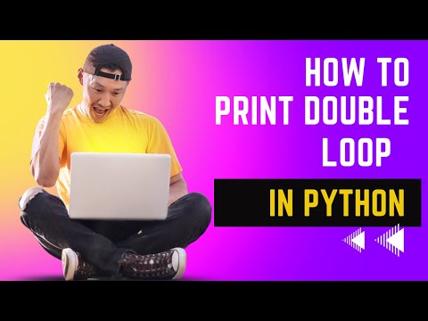 How to print double loop in python | python |