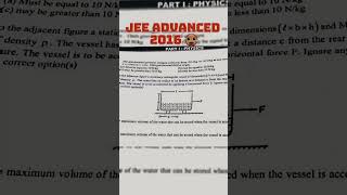 Jee Advanced 2016 Supremacy😎 l #shorts l #iit