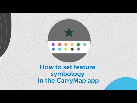 How to set feature symbology in the CarryMap app
