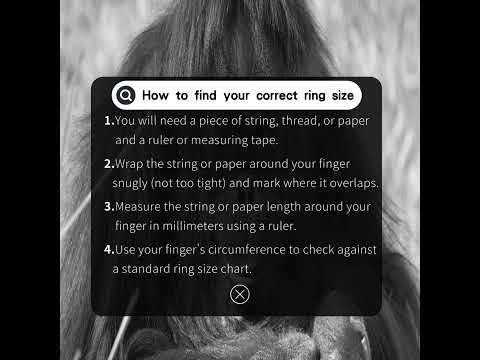 How to find your correct ring size🤔Tip:different countries may use different size standards