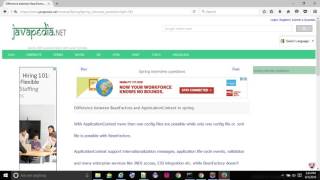 Difference between BeanFactory and ApplicationContext in spring. - javapedia.net