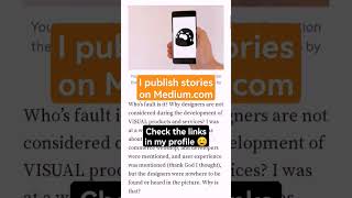 Medium.com Where Stories Give Insight #uxdesign #webdesigntips #writing