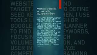 what is the process for conducting keyword research #seo #digitalmarketing #tutorials #keyword