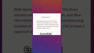 CSS RGB stream ❤️ #coding #programminglanguage #lovecoders