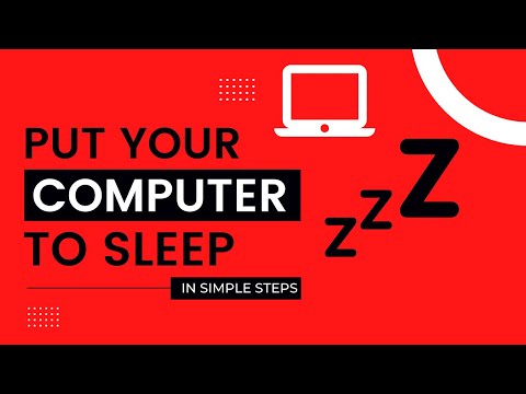 How to Put PC to Sleep - Windows 10 Computer