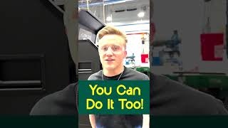 He's starting a great job as an Automation Technician!