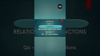 Class 12| Mathematics|Chapter-1-Relations  and Functions|Exercise 1.1|Q6- Q9 #chapter1class12thmath