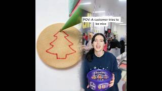 did you know workers can’t take gifts #retail #customerservice #sketch #comedy #uk #fyp