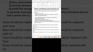 Python certification exam Question-71 #coding #programming#shortsfeed #shorts #shortsvideo #python