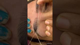 Eyebrow threading tutorial /Right eyebrow threading #shorts #eyebrowtutorial #eyebrowthreading