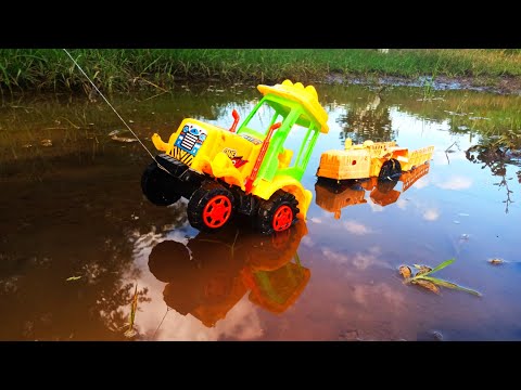Tractor falling into water blow out of water #tractorgamehacker