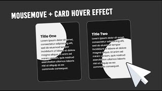 Fancy Cursor Effects & Interactive Card Designs #webdevlopment #programming #javascript #html #css
