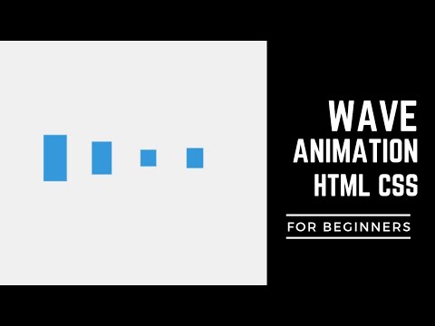 Music wave animation using HTML and CSS