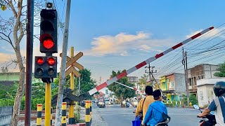 Unique Railway Crossing at Tulangan Station, Sidoarjo, East Java