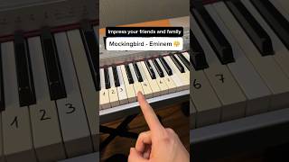 Mockingbird - Eminem 😤 (Easy Piano Tutorial) #piano #tutorial #pianolessons #mockingbird #eminem