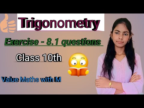 #Trigonometry#Exercise 8.1#Trigonometry ratio#Basic maths#class 10th students#Value Maths with M