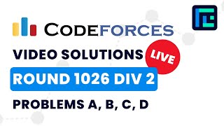 Codeforces Round 1026 (Div 2) | Video Solutions - A to D | by Vibhaas Srivastava | TLE Eliminators