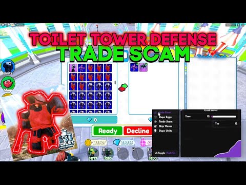 [🔥TRADE SCAM ] Toilet Tower Defense TRADE SCAM SCRIPT | Hack Toilet Tower Defense | Roblox