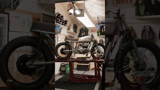 Engines in on the CB550 build! Now to make a custom exhaust. #javamonster @MonsterEnergy