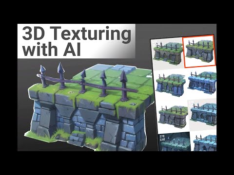 StableProjectorz v 1.2 - Texturing the Dungeon Platform (Workflow example)