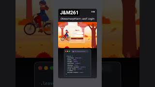 Glassmorphism Leaf Login Form Using HTML & CSS | Frosted Glass UI Design Tutorial #coding #login