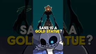 Sans Is A GOLD STATUE? #undertale #indiecross #sans #indiegame #animation #frisk #ccart #shorts