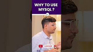 Why To Use MYSQL? | #javabykiran #shorts