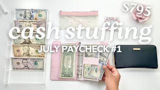 CASH ENVELOPE STUFFING | JULY 2025 PAYCHECK #1 | Budget With Me | MONETS MONEY