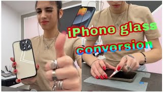 iPhone glass conversion in year2023🤔🤯