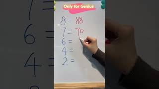 Genius’s math trick|IQ challenge #shorts #funny #maths #games