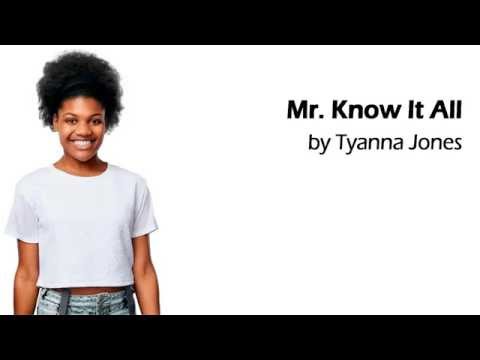 Tyanna Jones - Mr  Know It All Lyrics (American Idol Top 9 Recordings)