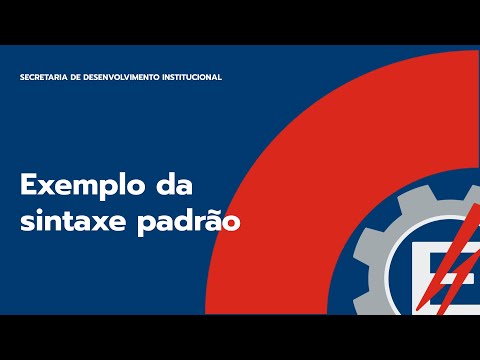 5.07 - Exemplo da Sintaxe Padrão