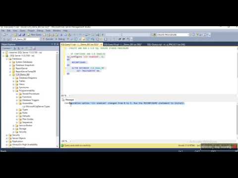 How to Create and Run a CLR SQL Server Stored Procedure?