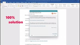 How to fix This copy of Microsoft office is not activated - Product Activation Failed in Ms Office