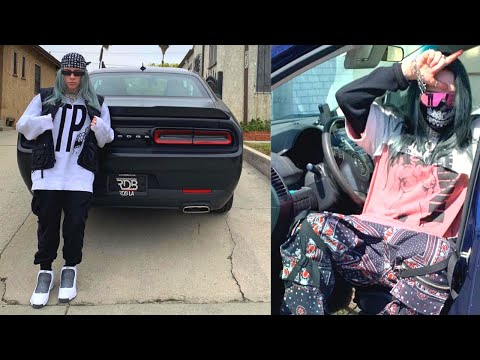 Billie Eilish driving her car (Dragon)