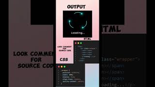 Loading animation #coding #webdevelopment #webdeveloperjourney #loading #loadinganimation #htmlcssjs