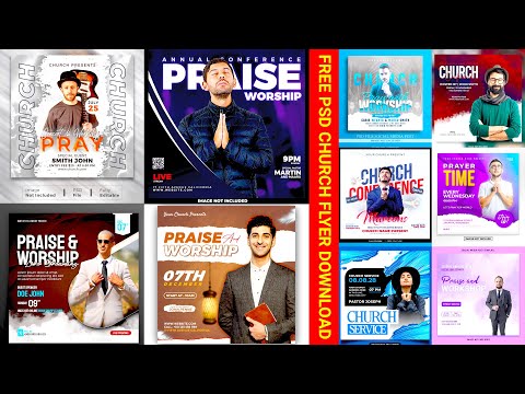 free psd church flyer template free download | church flyer design adobe photoshop #church #worship