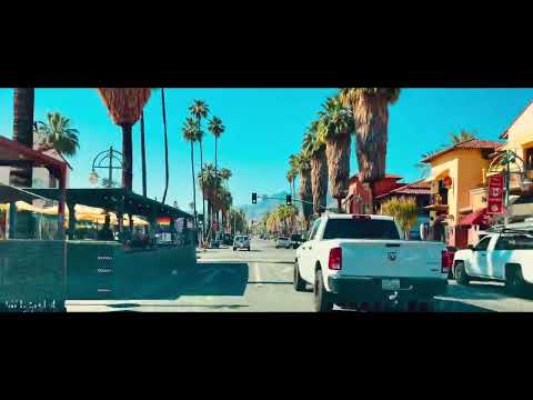 Car cruising from North Palm Springs through the dead downtown:destination—Marshall’s