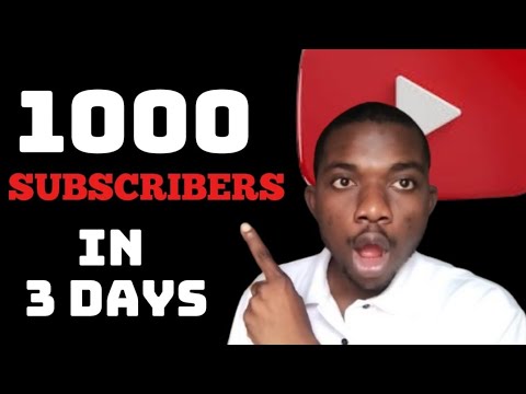 GET 1000 SUBSCRIBERS in 3 DAYS (New Method)
