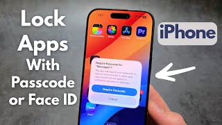 Any iPhone - How to Lock ANY App with Passcode or Face ID