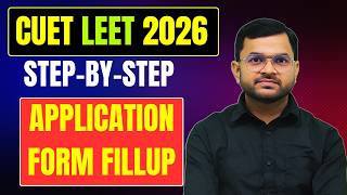 CUET LEET 2026 II Step-by-Step Application Form Fillup @Polytechnic Pathshala